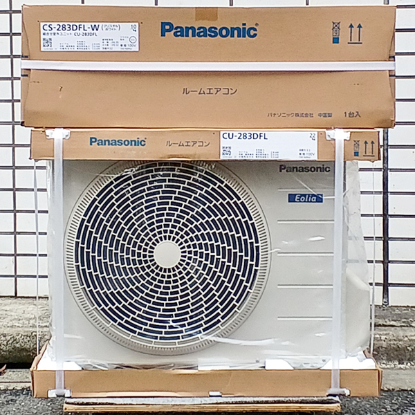 店頭にて2023年モデルのPanasonic(パナソニック)のルームエアコン ...